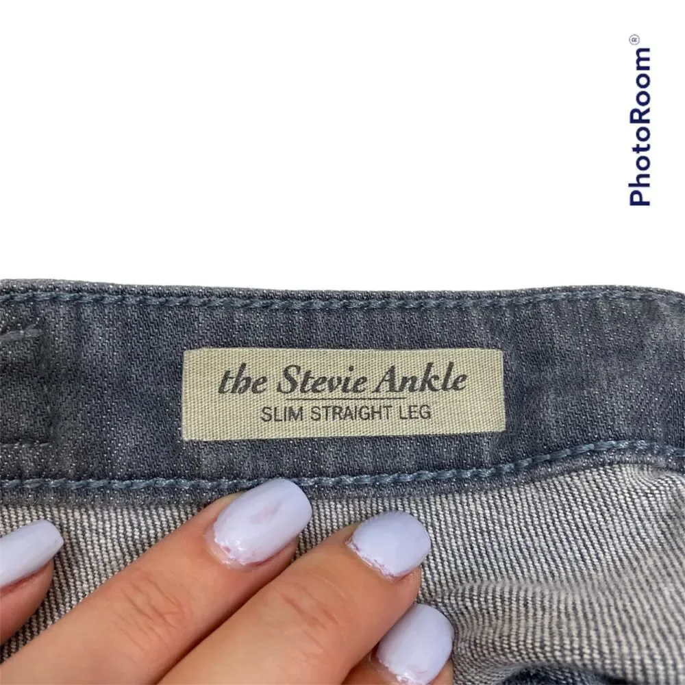 Adriano Goldschmied Grey the‎ Stevie Ankle Denim Skinny Jeans Size 27R